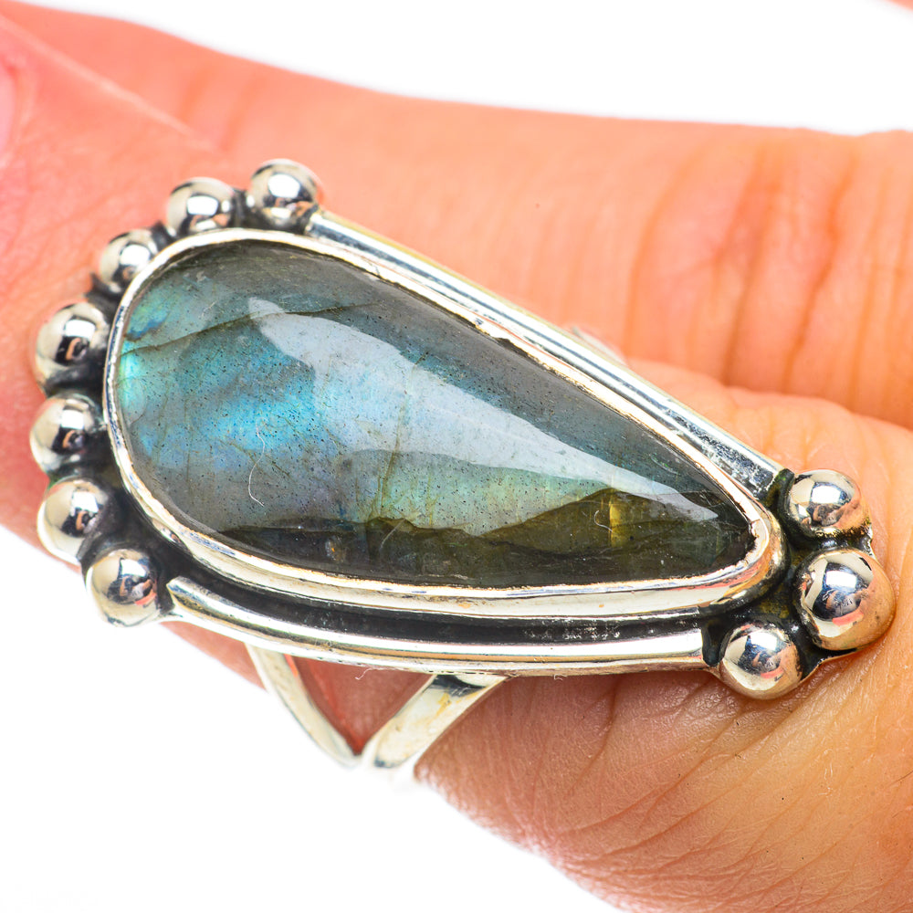 Labradorite Rings handcrafted by Ana Silver Co - RING64620