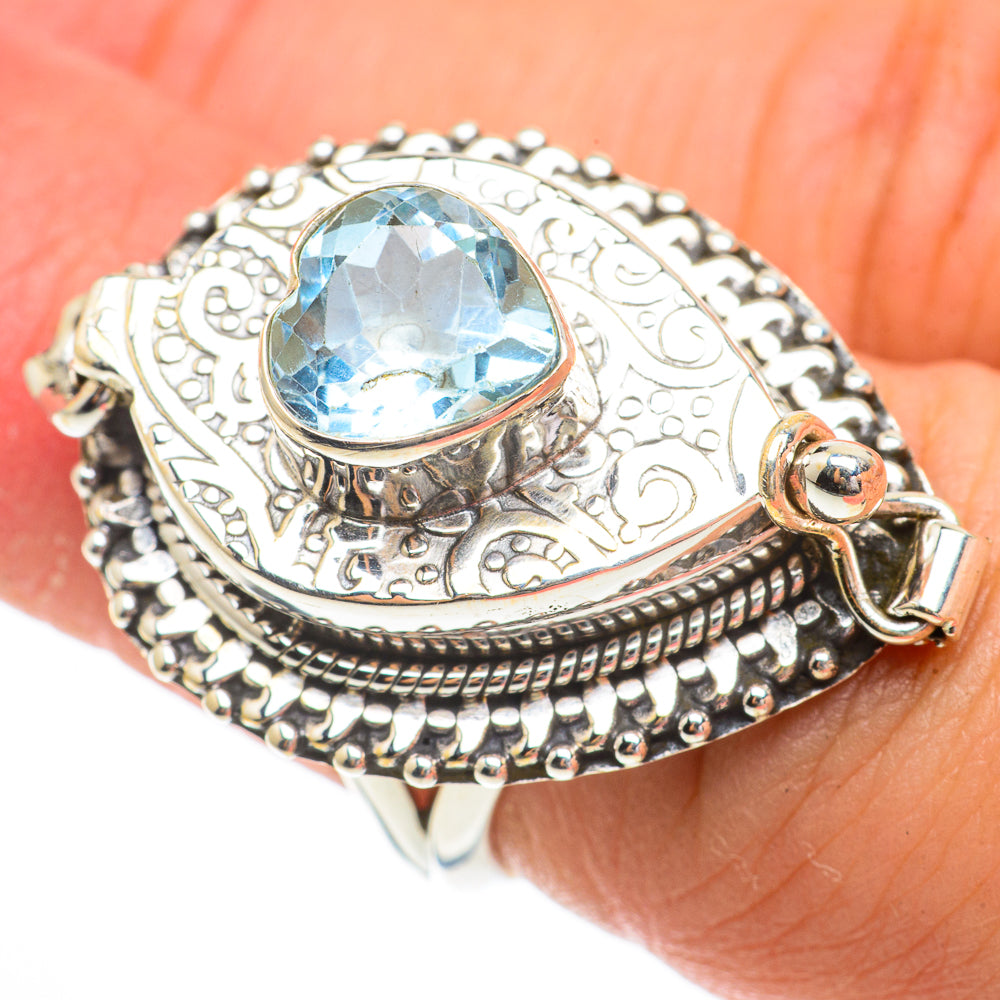 Blue Topaz Rings handcrafted by Ana Silver Co - RING64624