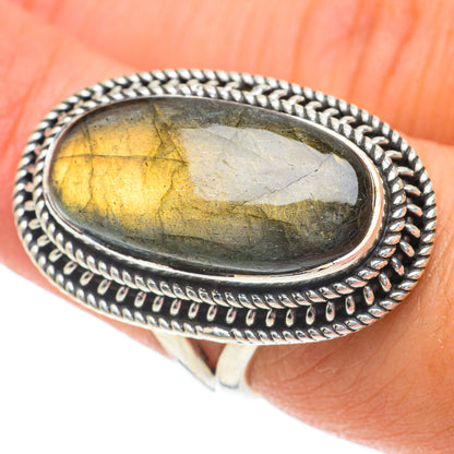 Labradorite Rings handcrafted by Ana Silver Co - RING64626