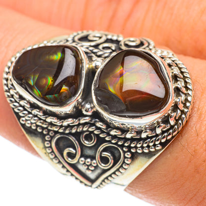 Mexican Fire Agate Rings handcrafted by Ana Silver Co - RING64628