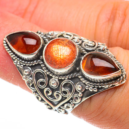 Sunstone Rings handcrafted by Ana Silver Co - RING64631