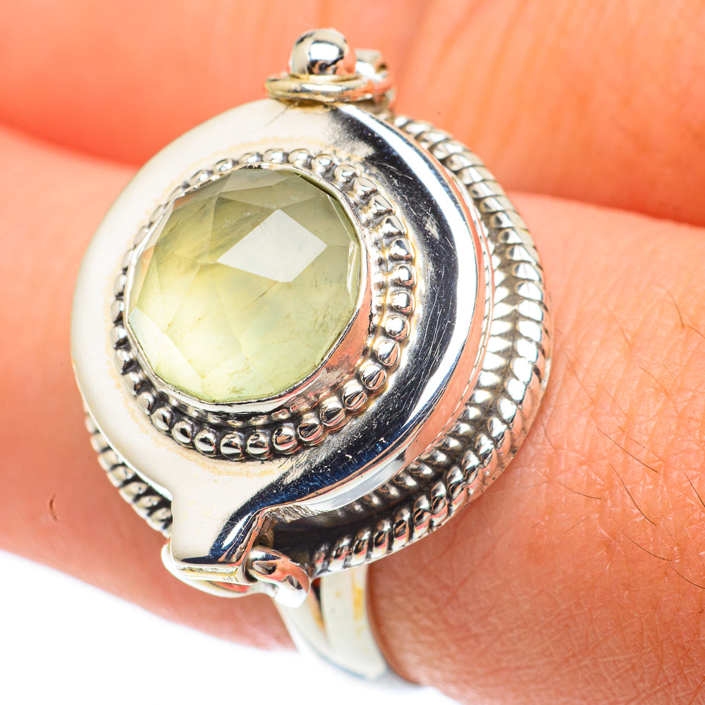 Prehnite Rings handcrafted by Ana Silver Co - RING64637