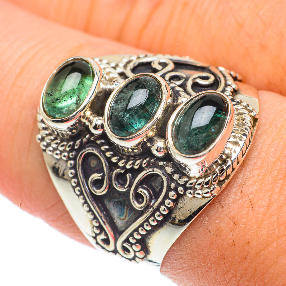 Green Fluorite Rings handcrafted by Ana Silver Co - RING64638