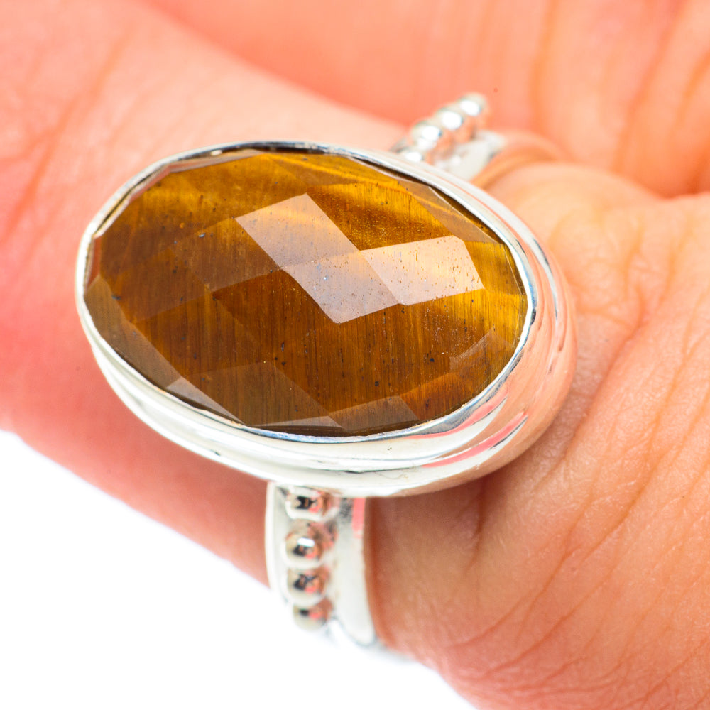 Tiger Eye Rings handcrafted by Ana Silver Co - RING64641