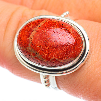 Sponge Coral Rings handcrafted by Ana Silver Co - RING64643