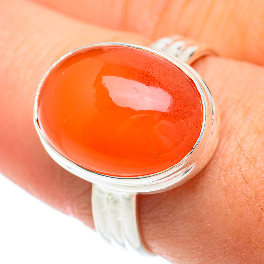 Carnelian Rings handcrafted by Ana Silver Co - RING64644