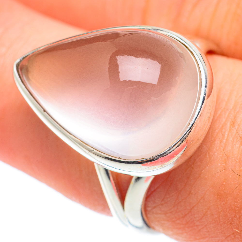 Rose Quartz Rings handcrafted by Ana Silver Co - RING64646