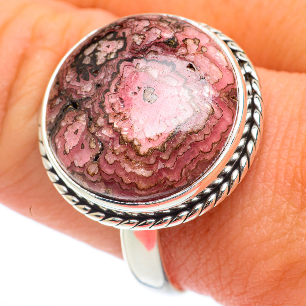 Rhodonite Rings handcrafted by Ana Silver Co - RING64647