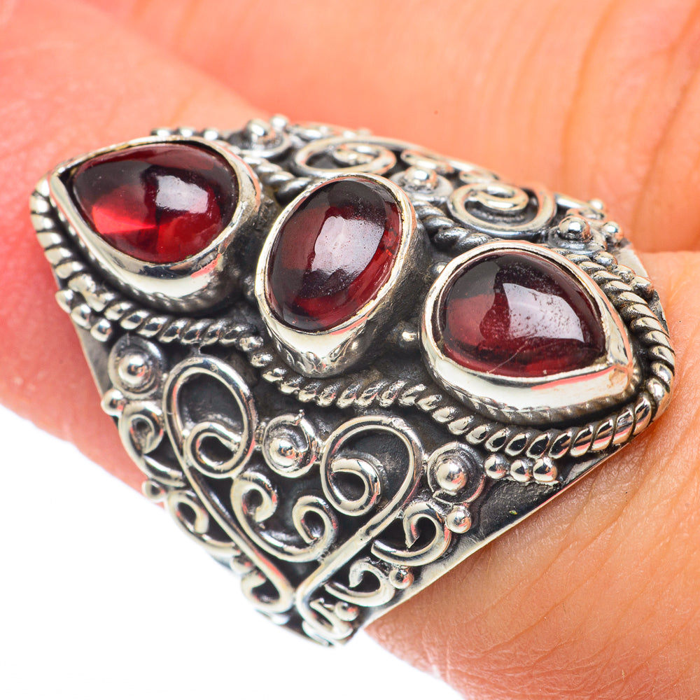 Garnet Rings handcrafted by Ana Silver Co - RING64648
