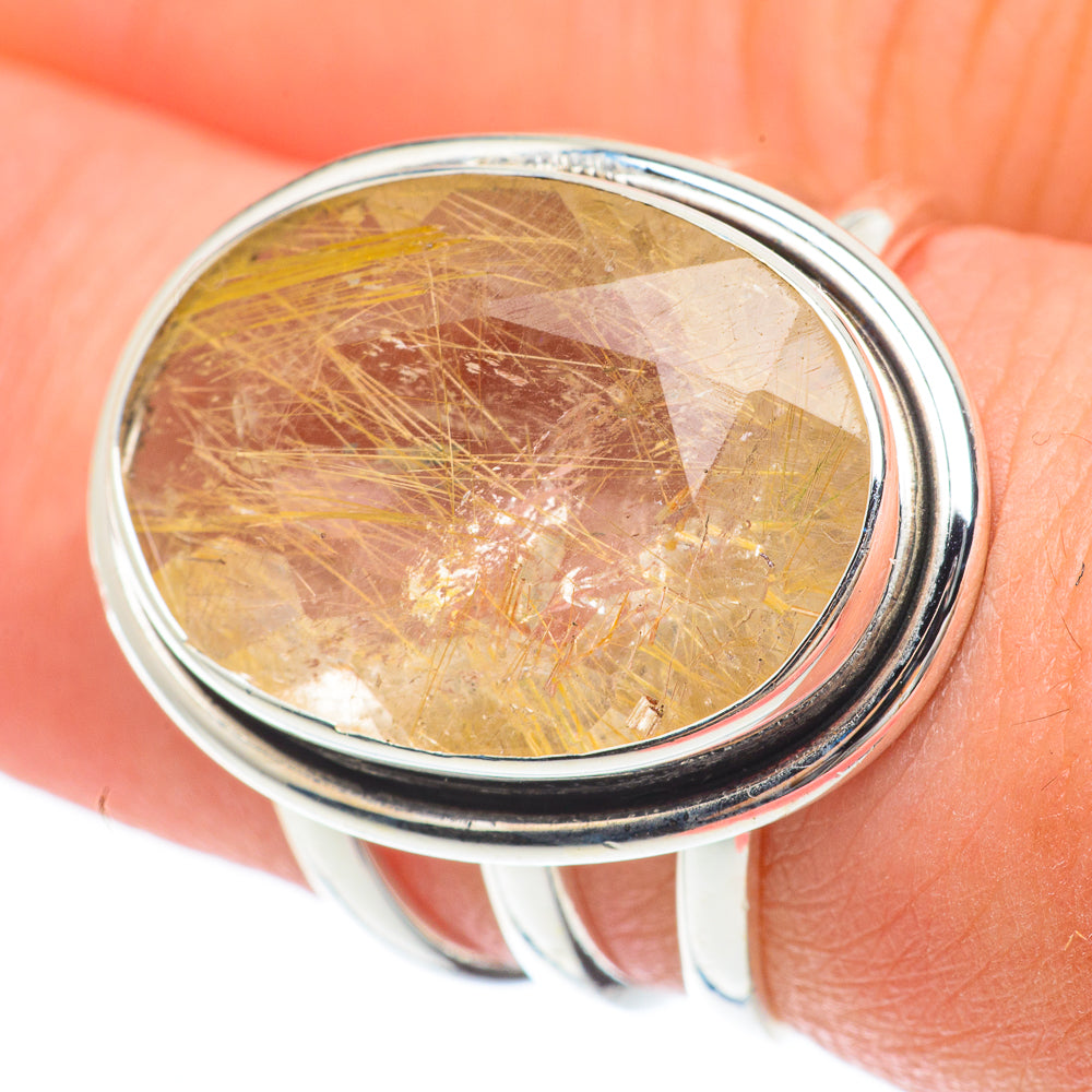 Rutilated Quartz Rings handcrafted by Ana Silver Co - RING64652