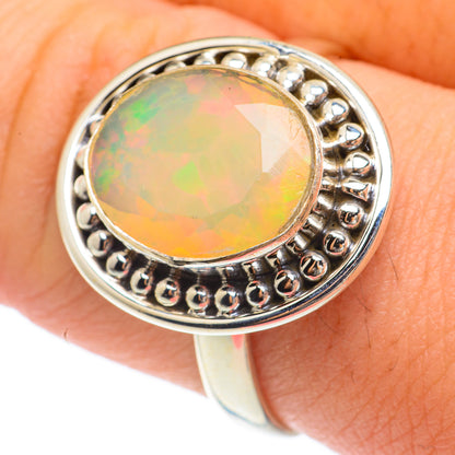 Ethiopian Opal Rings handcrafted by Ana Silver Co - RING64661