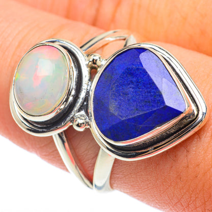 Lapis Lazuli, Ethiopian Rings handcrafted by Ana Silver Co - RING64662