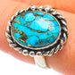 Blue Copper Composite Turquoise Rings handcrafted by Ana Silver Co - RING64668