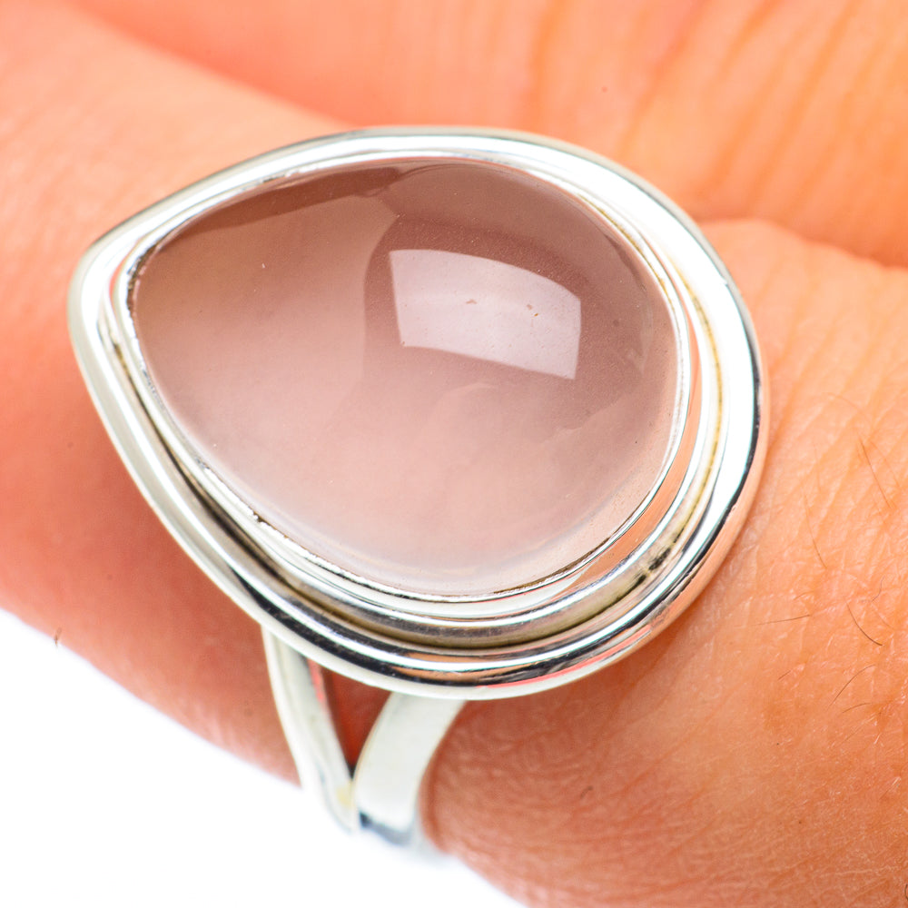 Rose Quartz Rings handcrafted by Ana Silver Co - RING64678