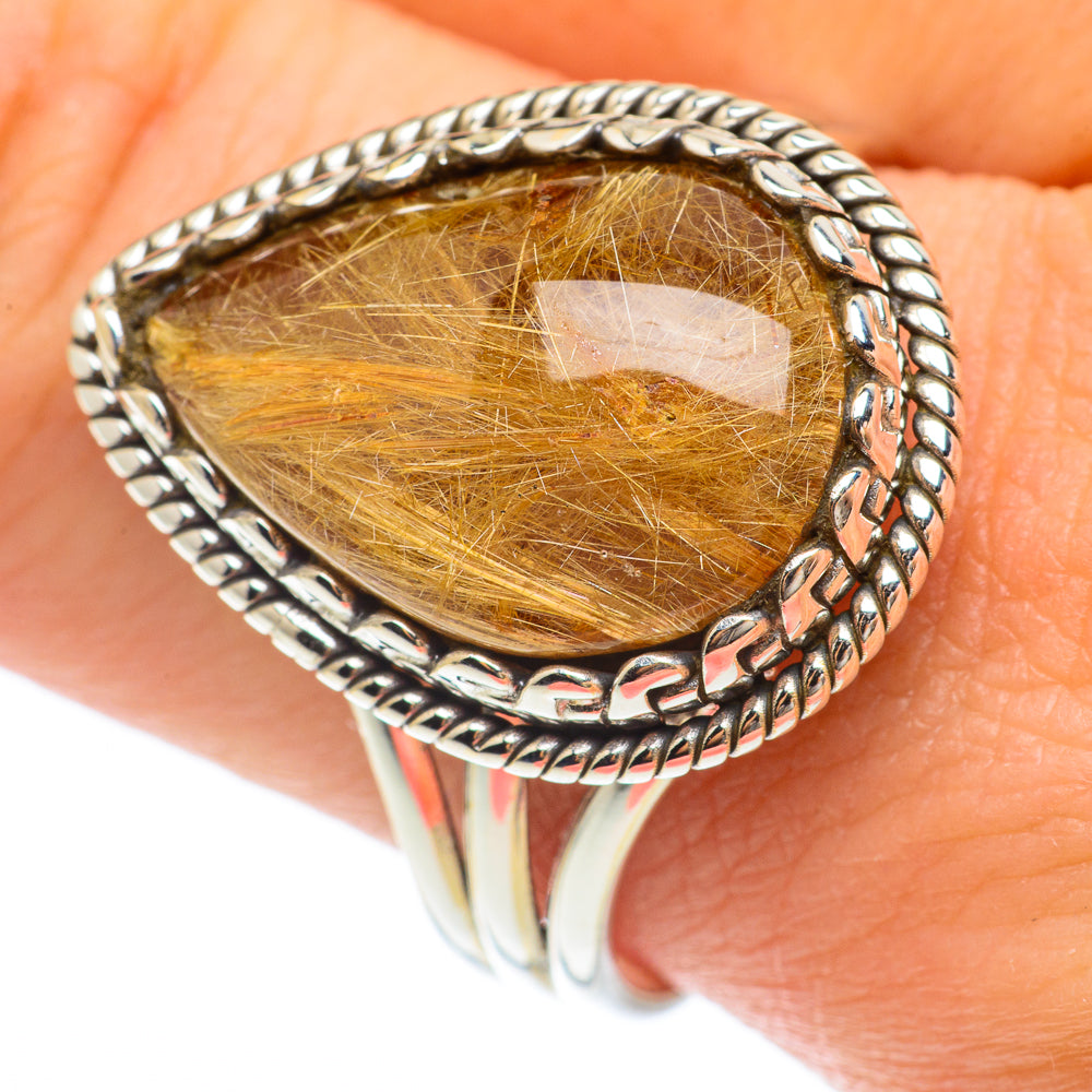 Rutilated Quartz Rings handcrafted by Ana Silver Co - RING64683