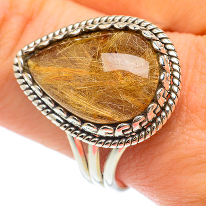 Rutilated Quartz Rings handcrafted by Ana Silver Co - RING64683