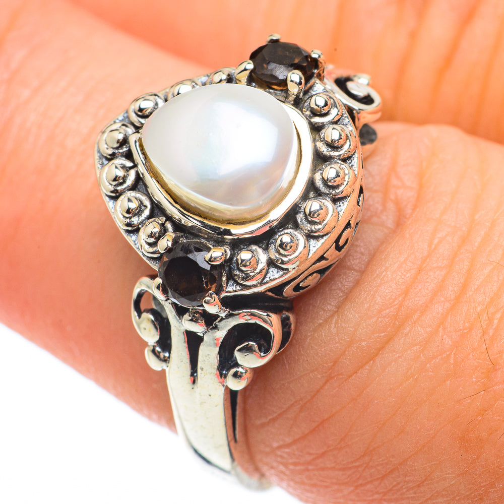 Cultured Pearl Rings handcrafted by Ana Silver Co - RING64686