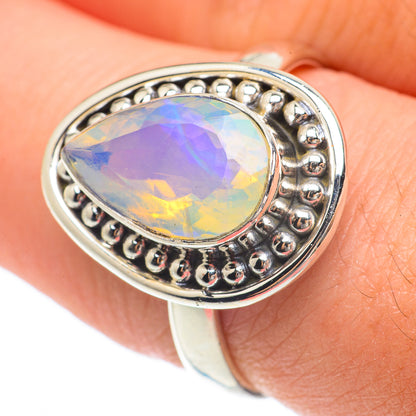 Ethiopian Opal Rings handcrafted by Ana Silver Co - RING64690