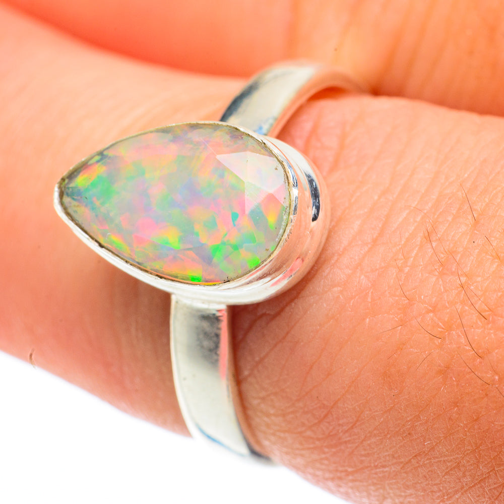 Ethiopian Opal Rings handcrafted by Ana Silver Co - RING64692