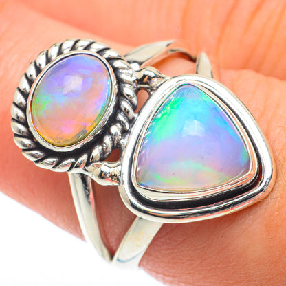 Ethiopian Opal Rings handcrafted by Ana Silver Co - RING64693