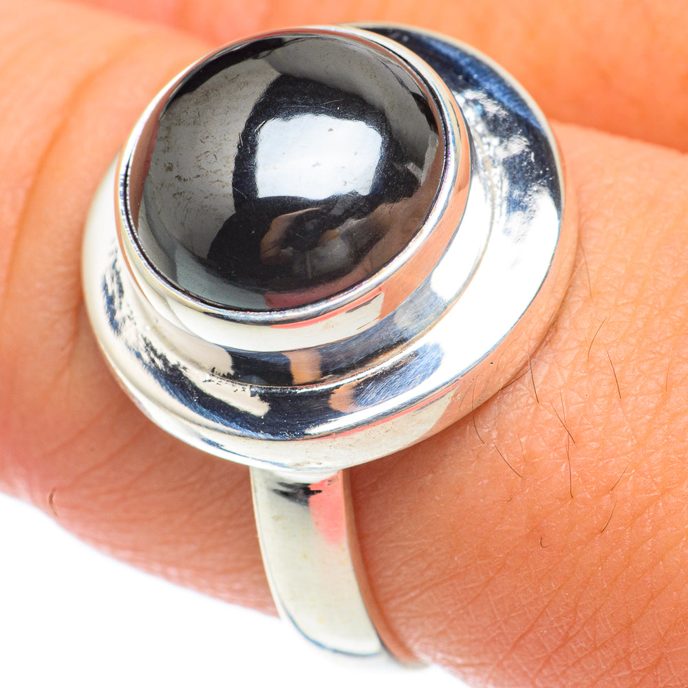 Hematite Rings handcrafted by Ana Silver Co - RING64696