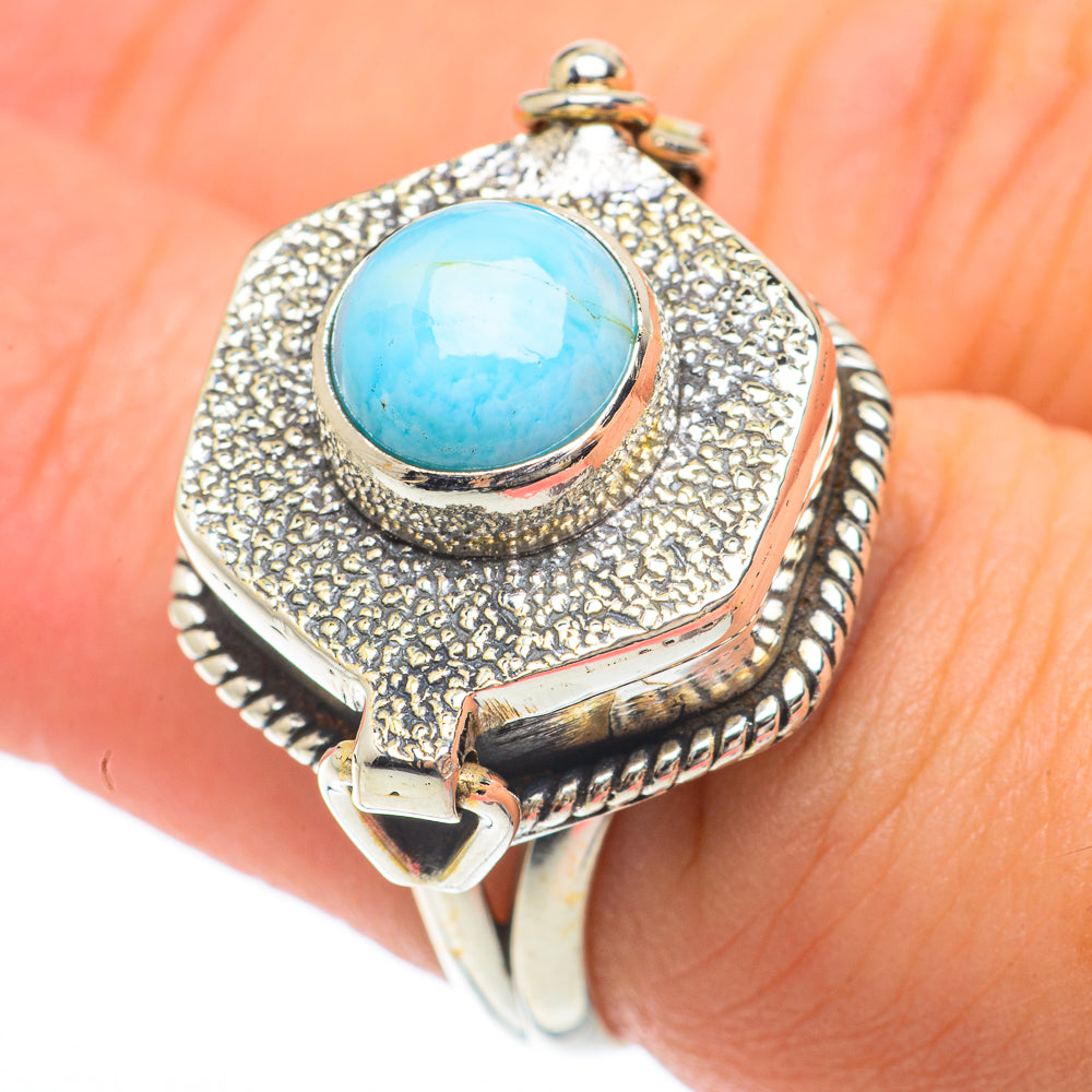 Larimar Rings handcrafted by Ana Silver Co - RING64699