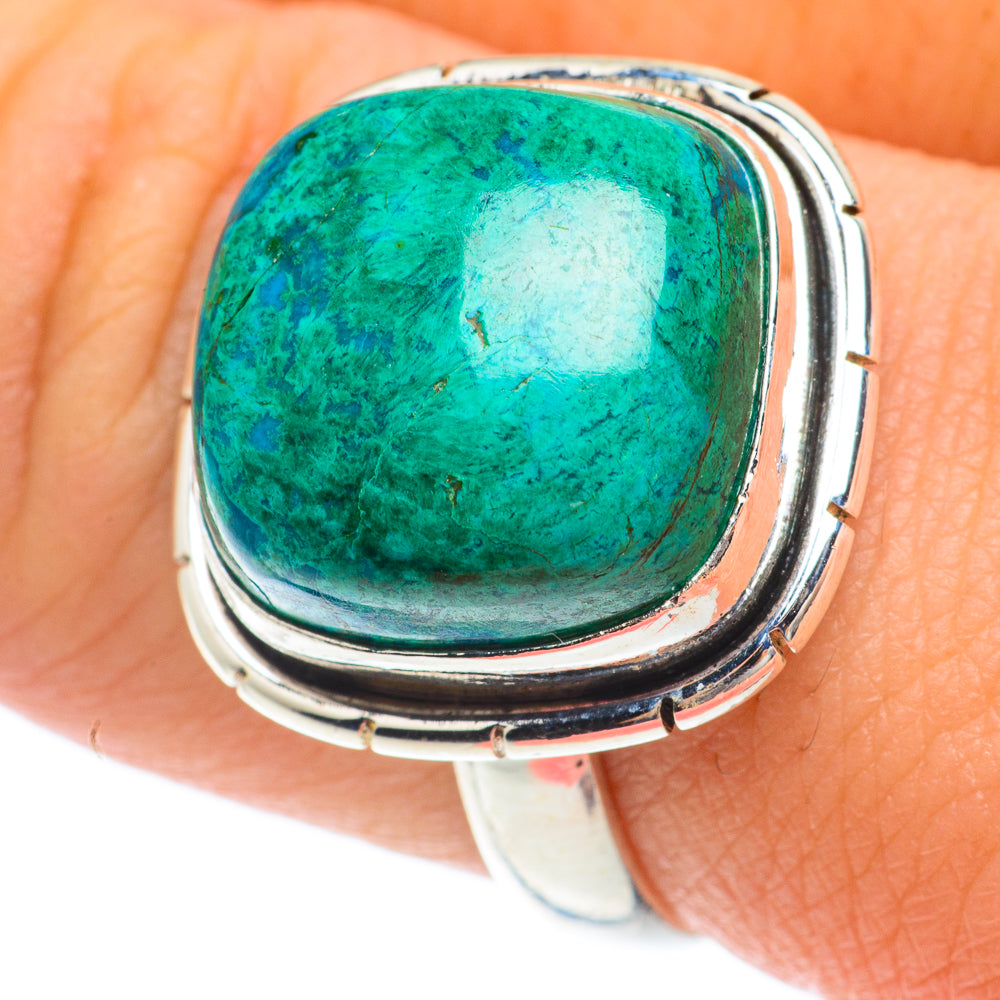 Chrysocolla Rings handcrafted by Ana Silver Co - RING64702