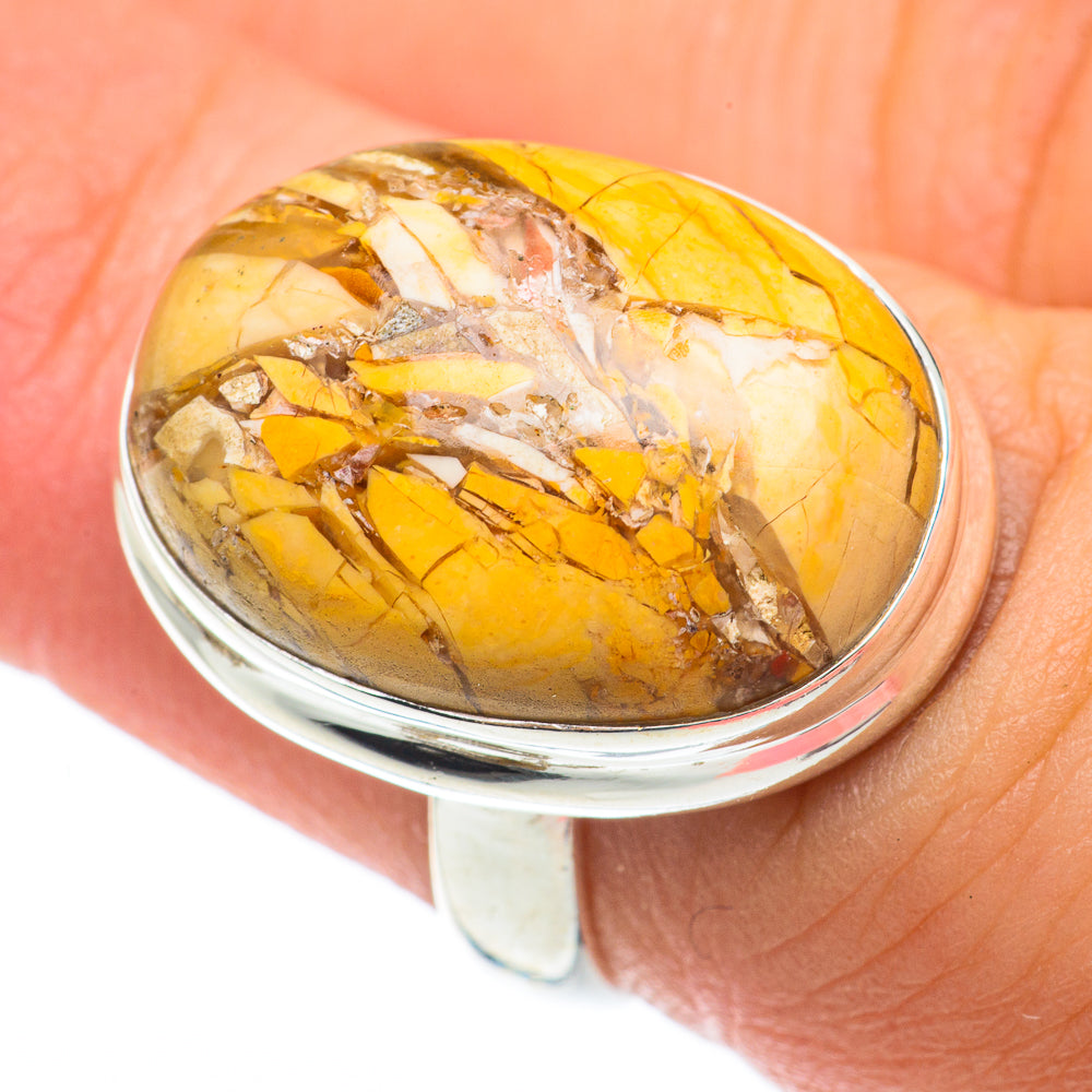 Brecciated Mookaite Rings handcrafted by Ana Silver Co - RING64708