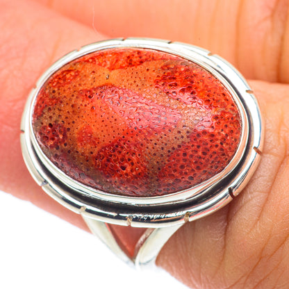 Sponge Coral Rings handcrafted by Ana Silver Co - RING64709