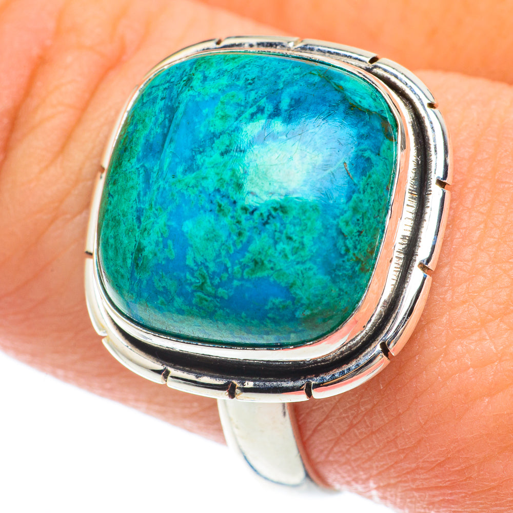 Chrysocolla Rings handcrafted by Ana Silver Co - RING64720