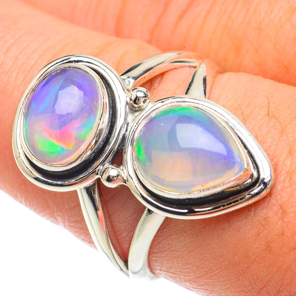 Ethiopian Opal Rings handcrafted by Ana Silver Co - RING64722