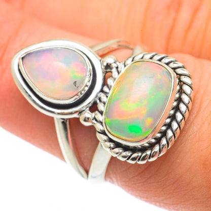 Ethiopian Opal Rings handcrafted by Ana Silver Co - RING64726