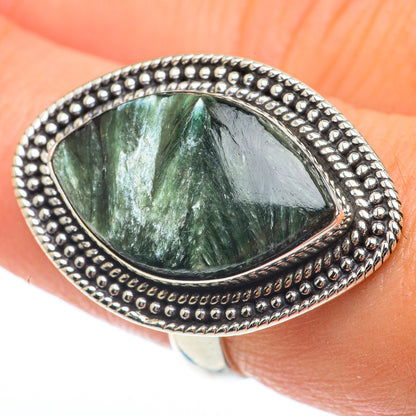 Seraphinite Rings handcrafted by Ana Silver Co - RING64732