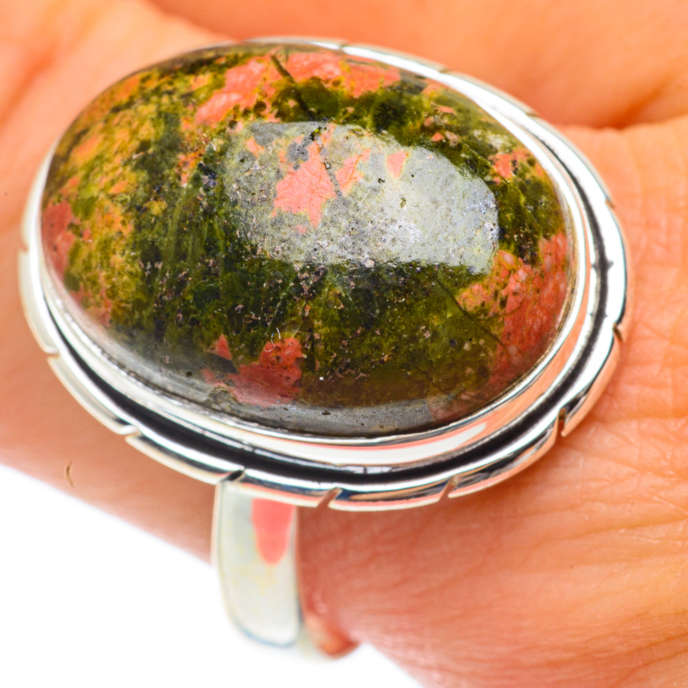 Unakite Rings handcrafted by Ana Silver Co - RING64734