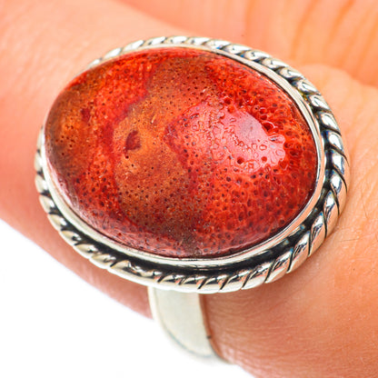 Sponge Coral Rings handcrafted by Ana Silver Co - RING64739