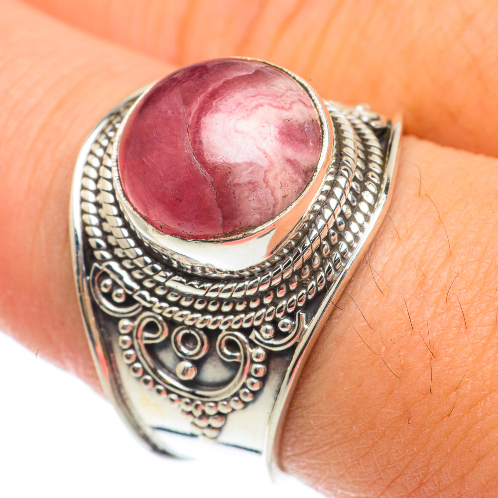 Rhodochrosite Rings handcrafted by Ana Silver Co - RING64741