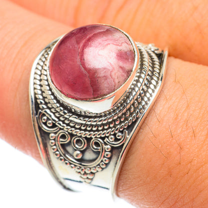 Rhodochrosite Rings handcrafted by Ana Silver Co - RING64741