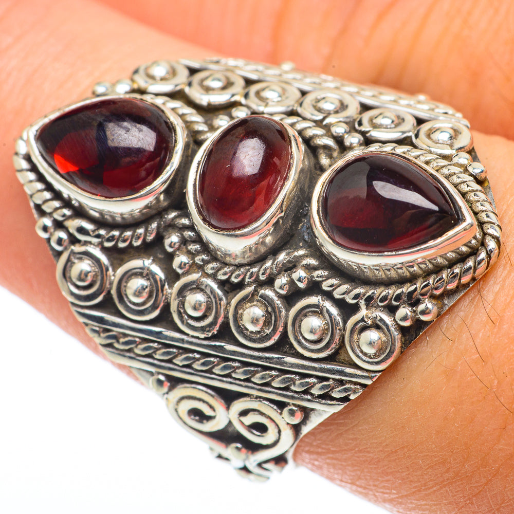 Garnet Rings handcrafted by Ana Silver Co - RING64743