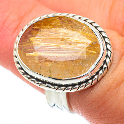 Rutilated Quartz Rings handcrafted by Ana Silver Co - RING64744
