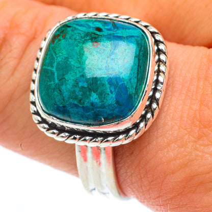 Chrysocolla Rings handcrafted by Ana Silver Co - RING64748
