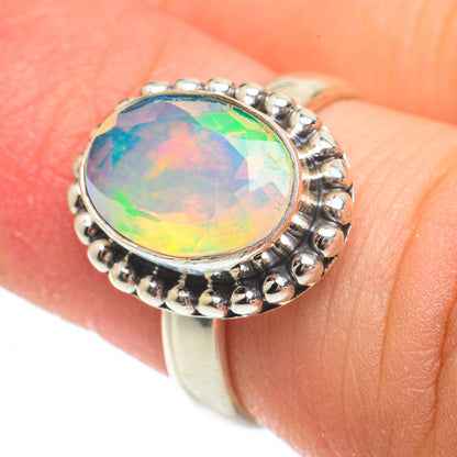 Ethiopian Opal Rings handcrafted by Ana Silver Co - RING64750
