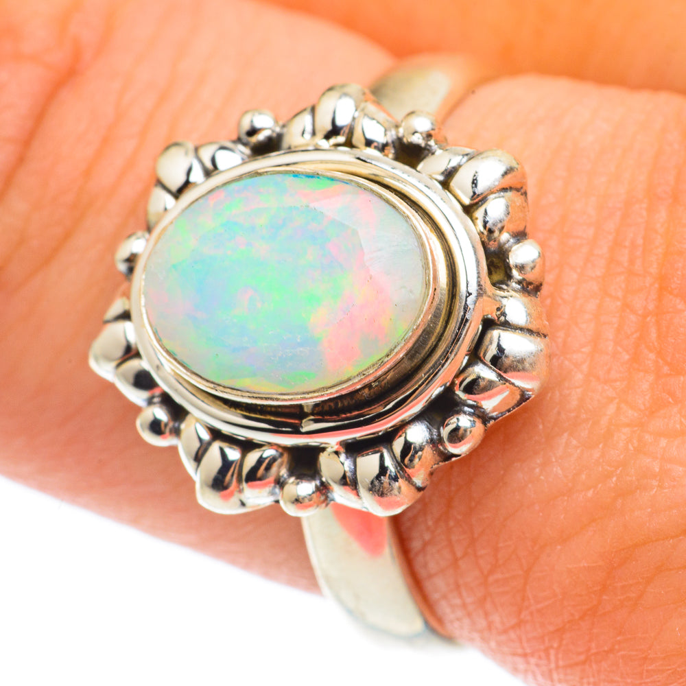 Ethiopian Opal Rings handcrafted by Ana Silver Co - RING64752