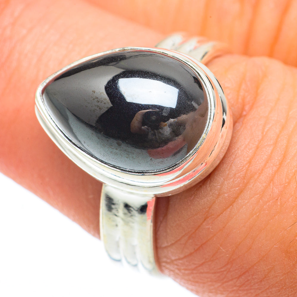 Hematite Rings handcrafted by Ana Silver Co - RING64756