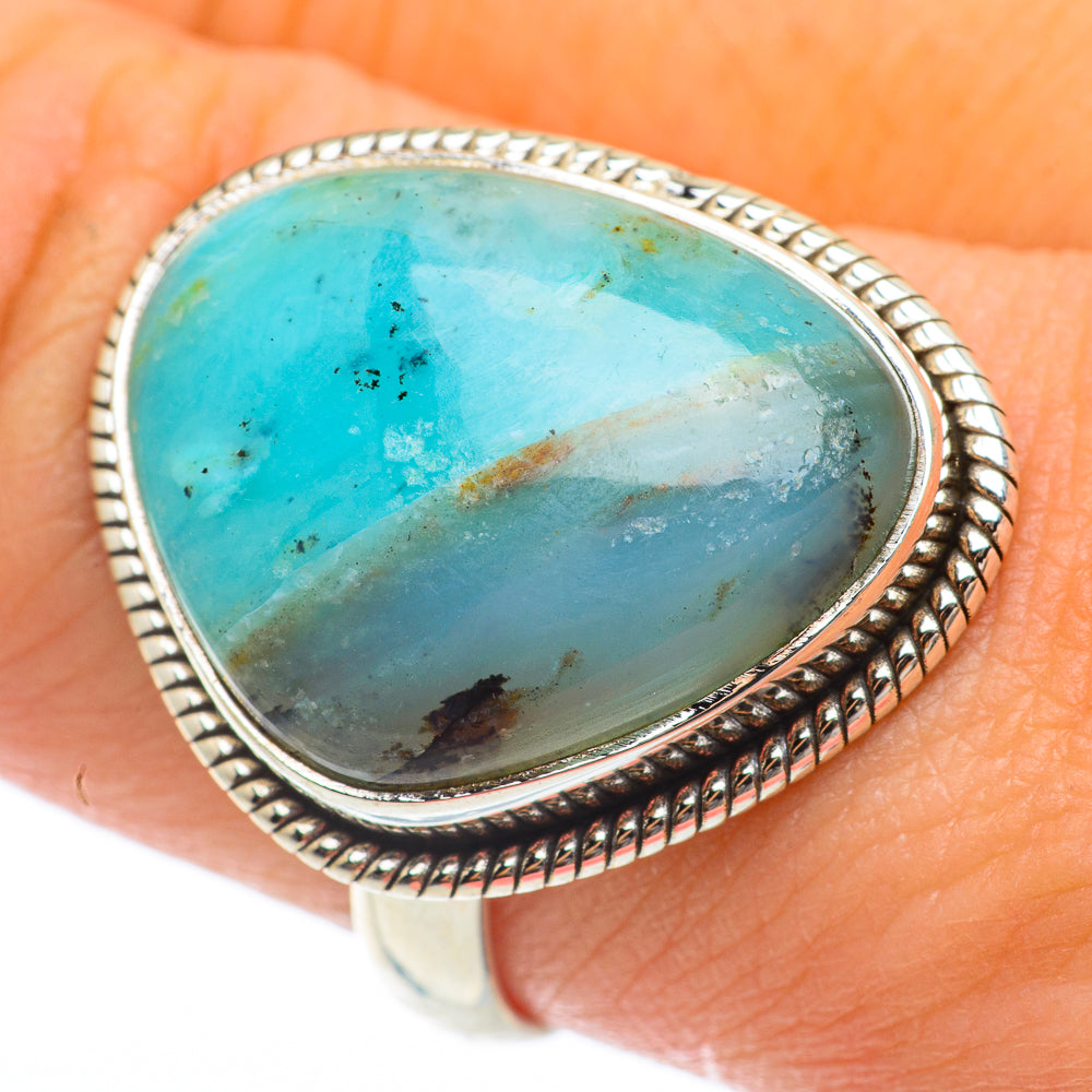 Peruvian Opal Rings handcrafted by Ana Silver Co - RING64758