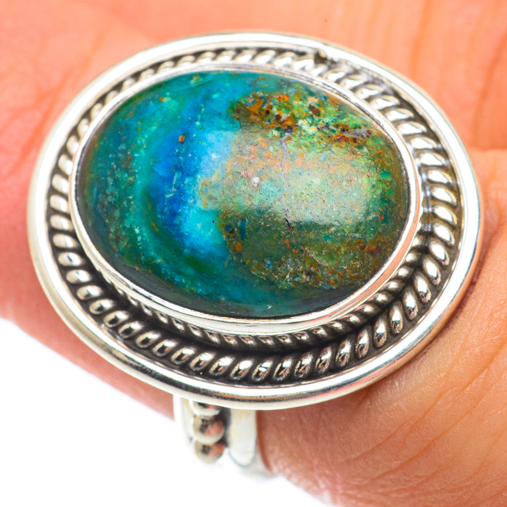 Chrysocolla Rings handcrafted by Ana Silver Co - RING64759