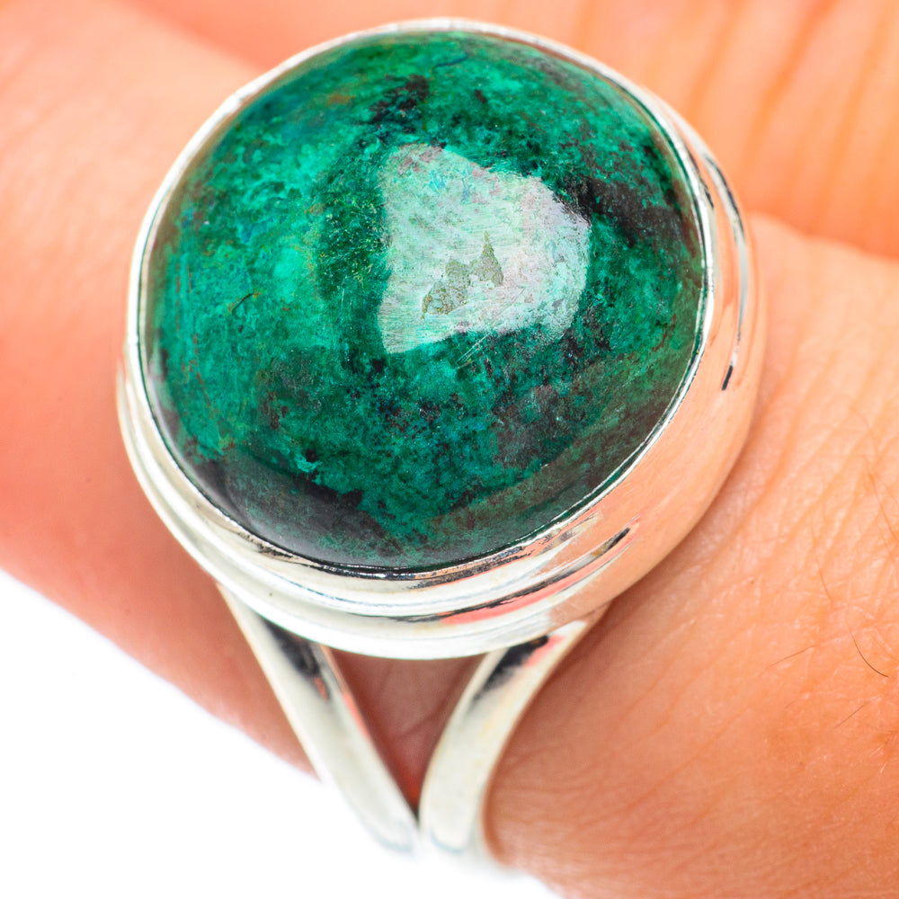 Chrysocolla Rings handcrafted by Ana Silver Co - RING64763