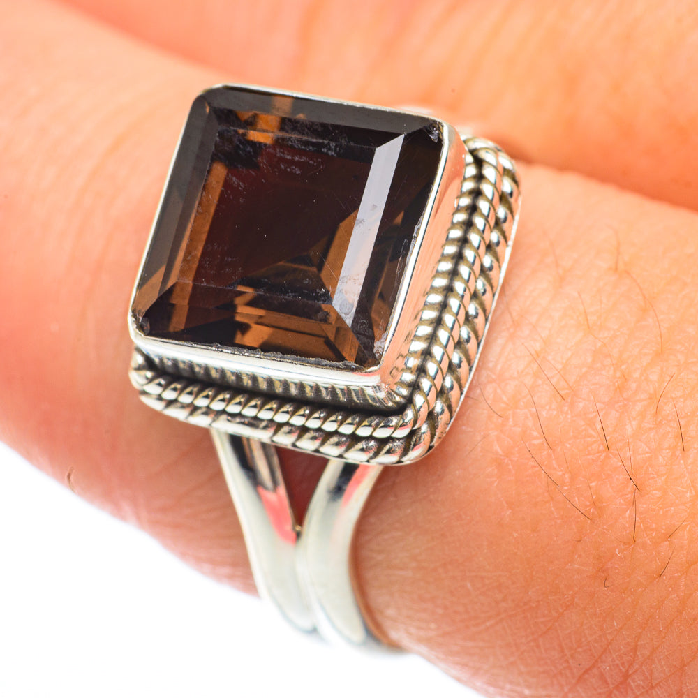 Smoky Quartz Rings handcrafted by Ana Silver Co - RING64765