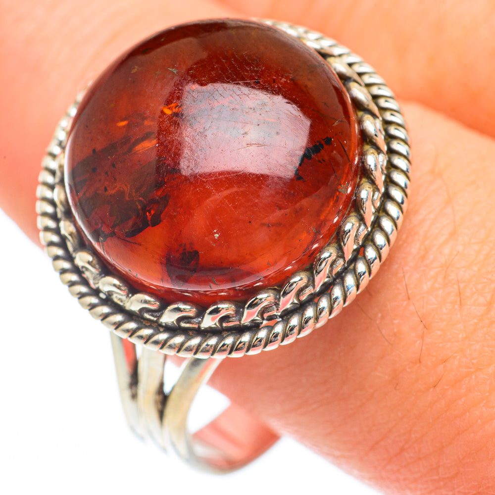 Baltic Amber Rings handcrafted by Ana Silver Co - RING64766