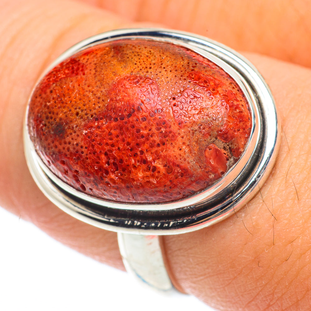 Sponge Coral Rings handcrafted by Ana Silver Co - RING64768