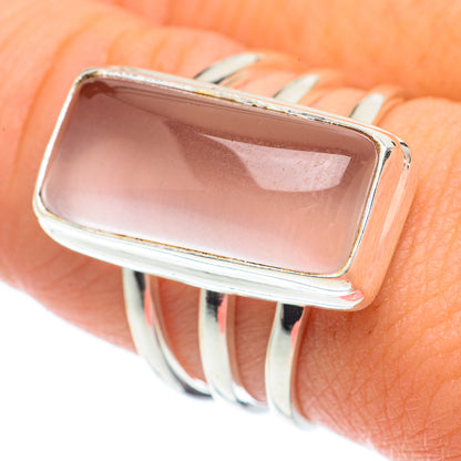 Rose Quartz Rings handcrafted by Ana Silver Co - RING64770